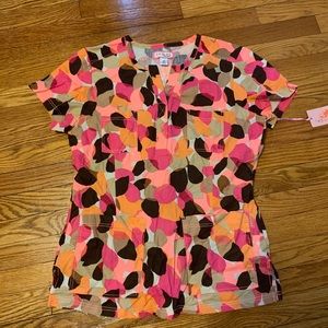 Koi Scrub Top
